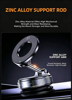 Magnetic Vacuum Phone Mount – Foldable, 360°, Ships from US