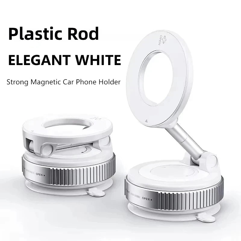 Magnetic Vacuum Phone Mount – Foldable, 360°, Ships from US