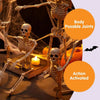 Posable Halloween Skeletons – 5-Pack, 16 in, Ships from US